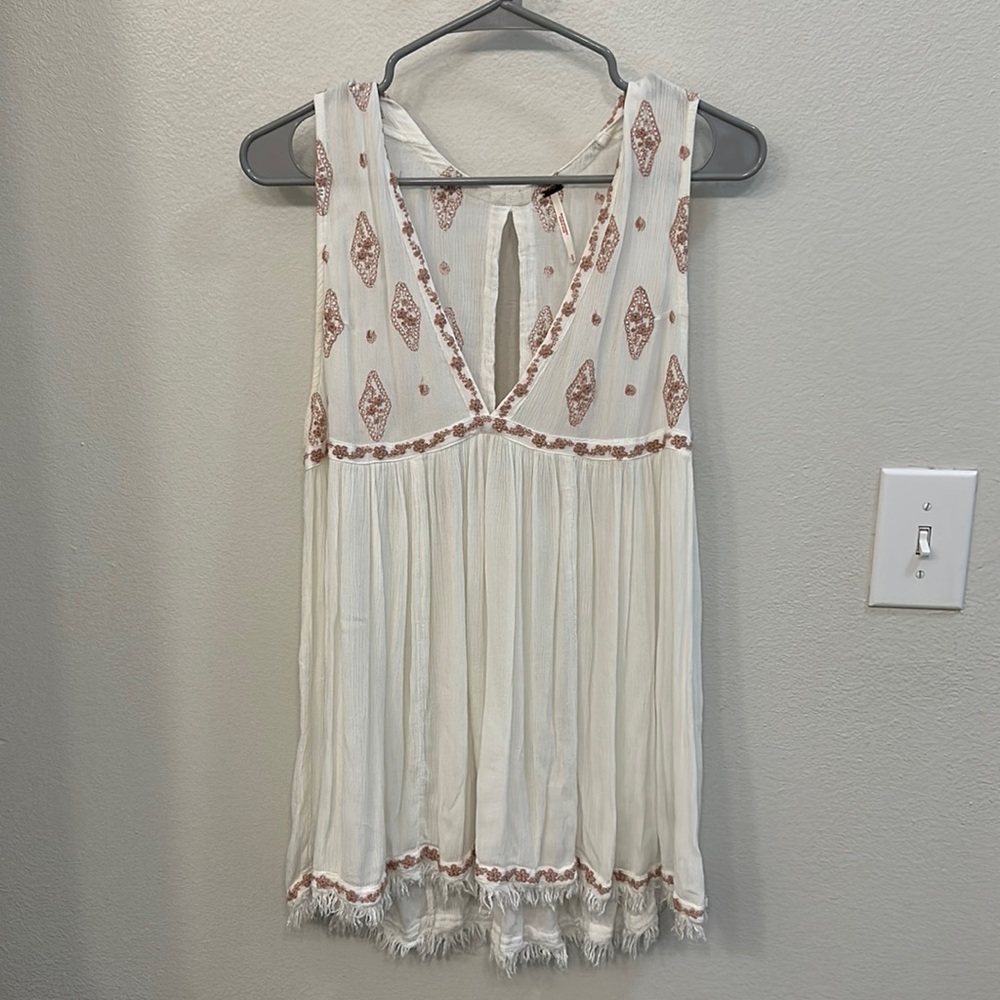 Embroidered Free people top